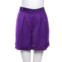 Ralph Lauren Pantaloncini in Seta in Viola