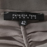 Patrizia Pepe Open blouse in grijs