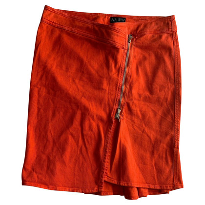 Armani Jeans Rock aus Baumwolle in Orange