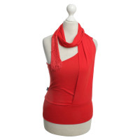 Moschino Rotes Top mit Schal