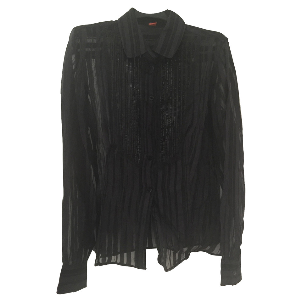 Hugo Boss Transparante blouse met pailletten