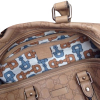 Gucci Boston Bag Leather in Beige