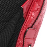 Gucci Rucksack aus Leder in Rot