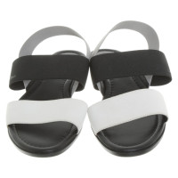 Calvin Klein Sandalen in Schwarz/Weiß