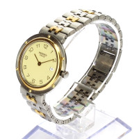 Hermès Armbanduhr aus Stahl in Gold
