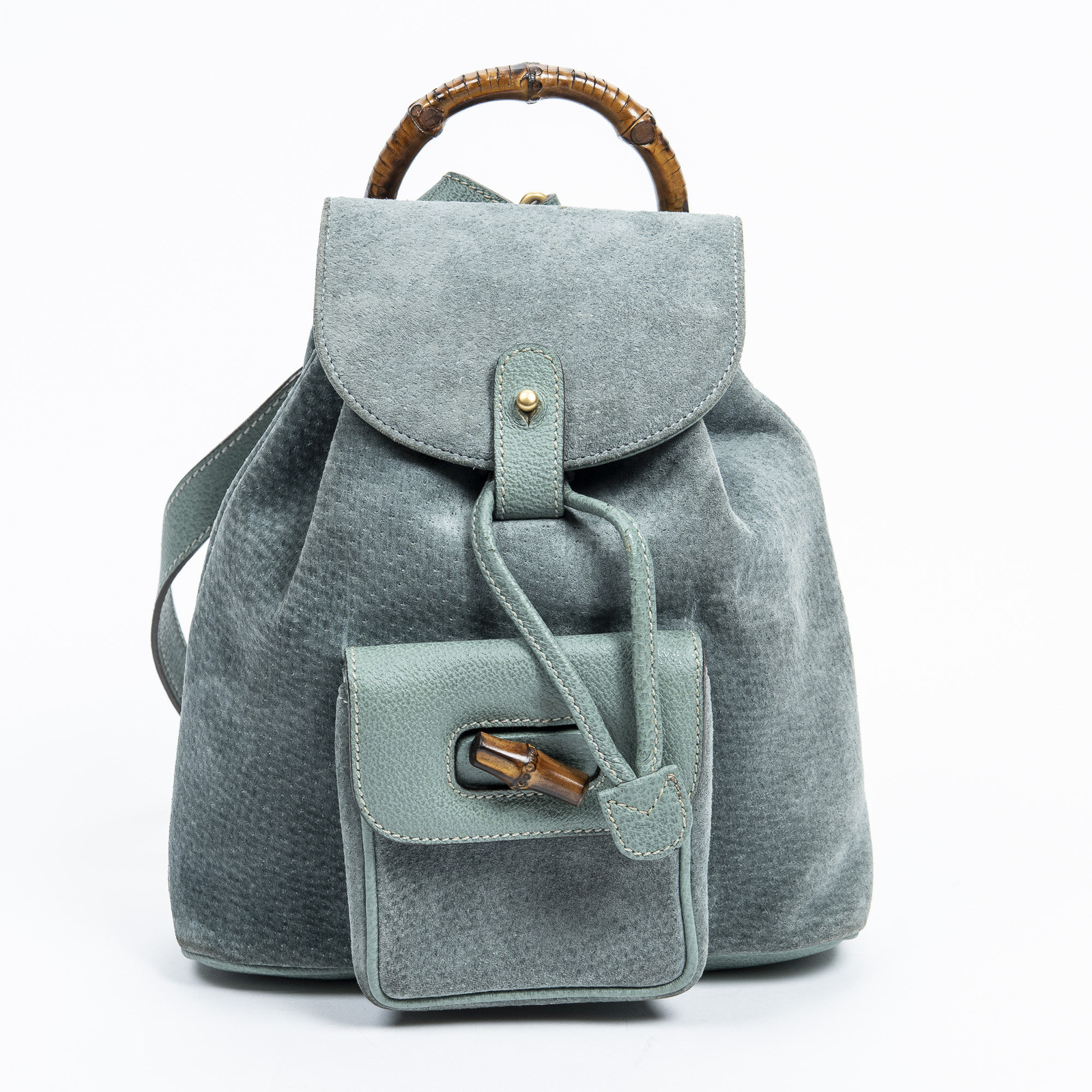 Gucci Backpack Leather in Turquoise - Second Hand Gucci Backpack Leather in  Turquoise buy used for 439€ (7253699)