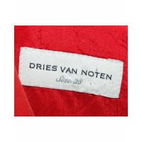Dries Van Noten Vestito in Cotone in Rosso