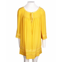 Alberta Ferretti Kleid aus Seide in Gelb