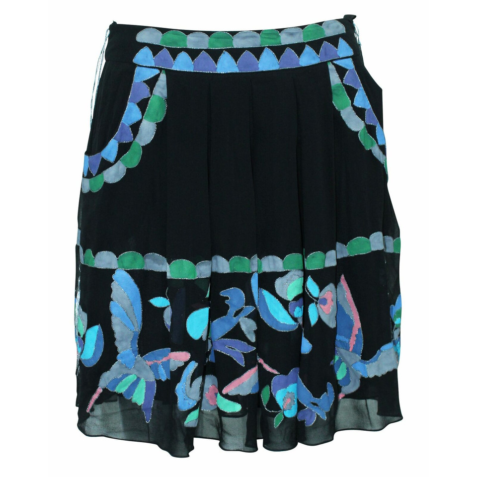 Anna Sui Skirt Silk in Black