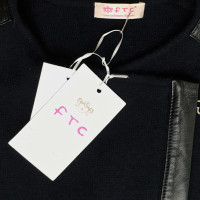 Ftc Cashmere cardigan in leather