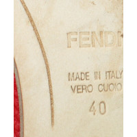 Fendi Sandals Leather in Red