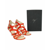 Giuseppe Zanotti Wedges Leather in Orange