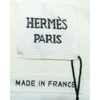 Hermès Gonna in Lana in Bianco