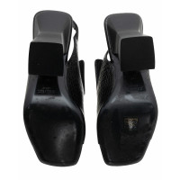 Céline Sandals Leather in Black