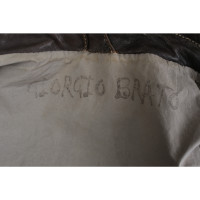 Giorgio Brato Jacke/Mantel aus Leder in Grau