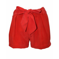 Les Petites Shorts aus Seide in Rot