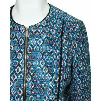 Diane Von Furstenberg Jacket/Coat Cotton in Blue