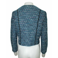 Diane Von Furstenberg Jacket/Coat Cotton in Blue