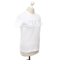 Emilio Pucci Top en Coton en Blanc