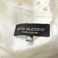 Ana Alcazar Vestito in Cotone in Bianco