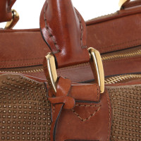 Burberry Prorsum Handtasche aus Leder in Braun