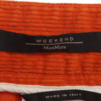 Max Mara Cord Trousers in Orange