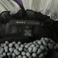 Marc Jacobs Top soie violet-gris-noir