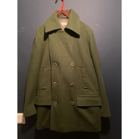 Dries Van Noten Veste/Manteau en Laine en Vert