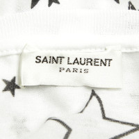 Saint Laurent Top con motivo a stella
