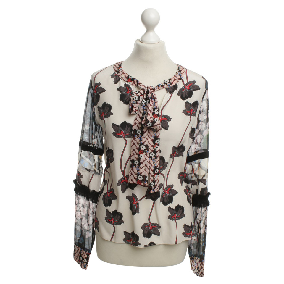 Dorothee Schumacher Zijden blouse met een bloemmotief