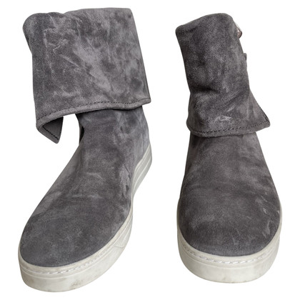 Prada Ankle boots Leather in Grey
