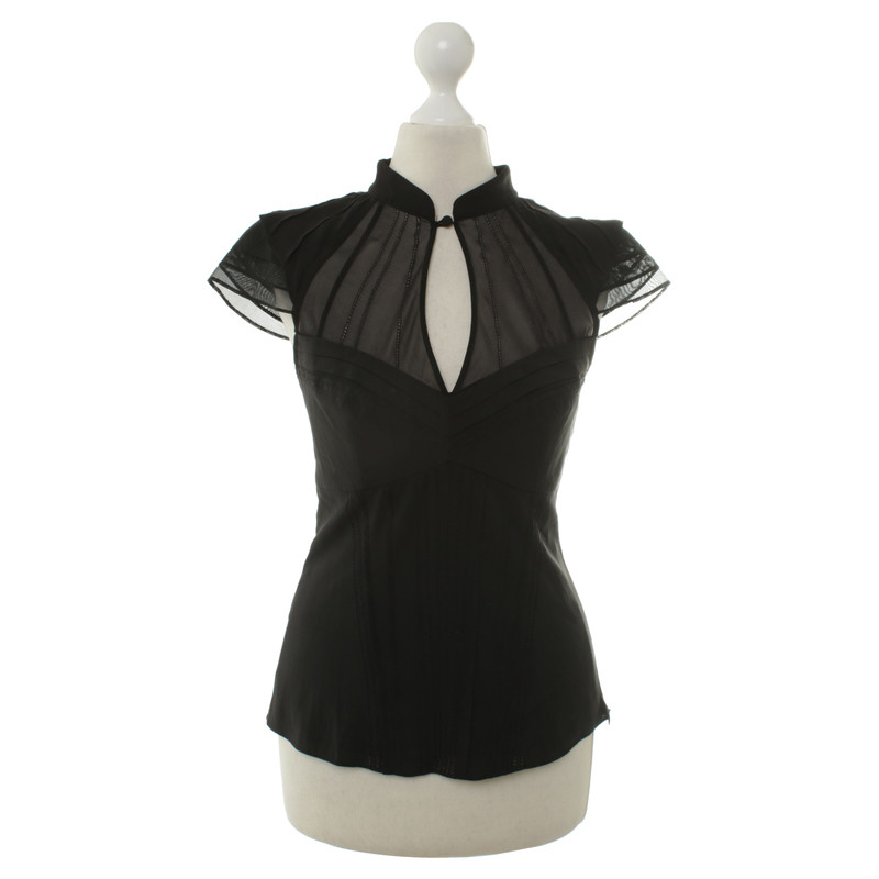 Karen Millen Silk blouse in black