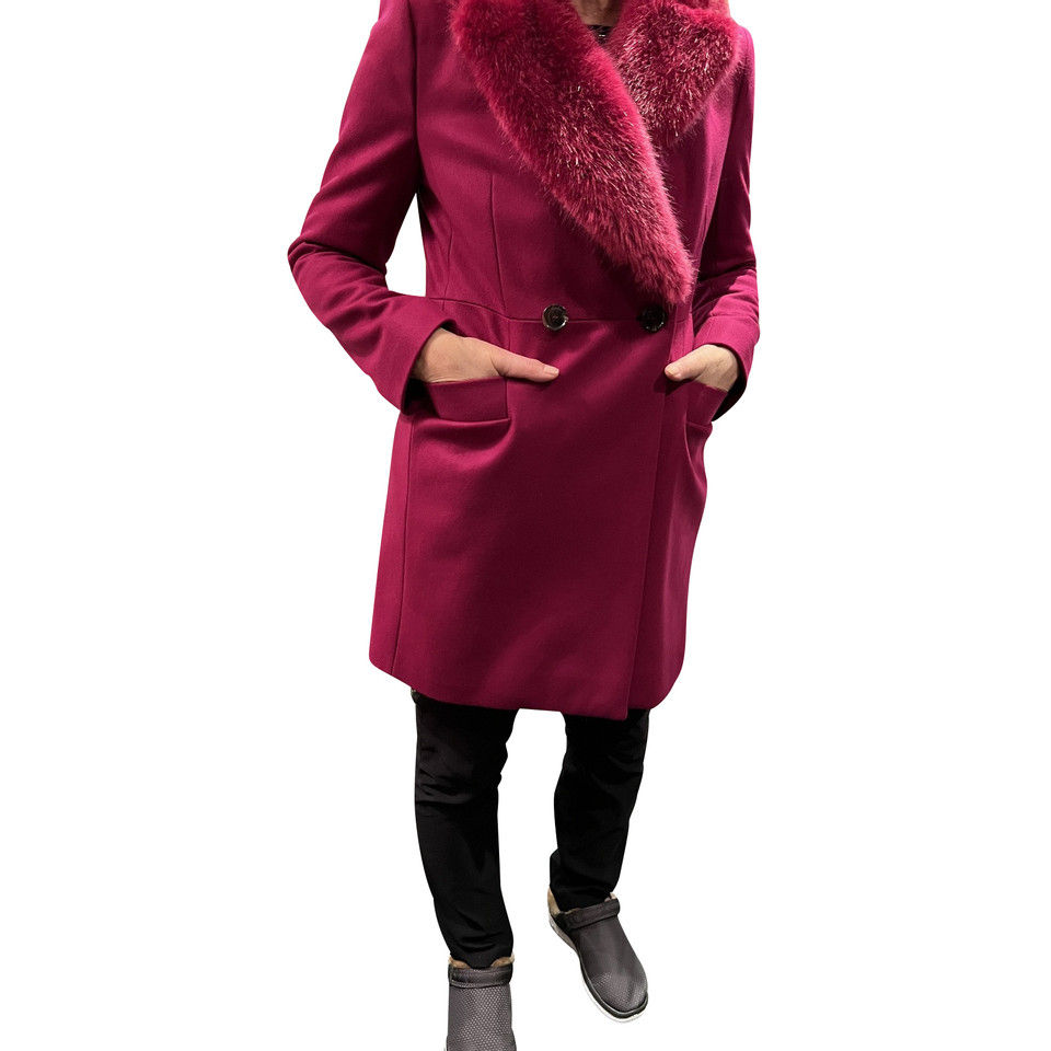 French Connection Jacke/Mantel aus Baumwolle in Rosa / Pink