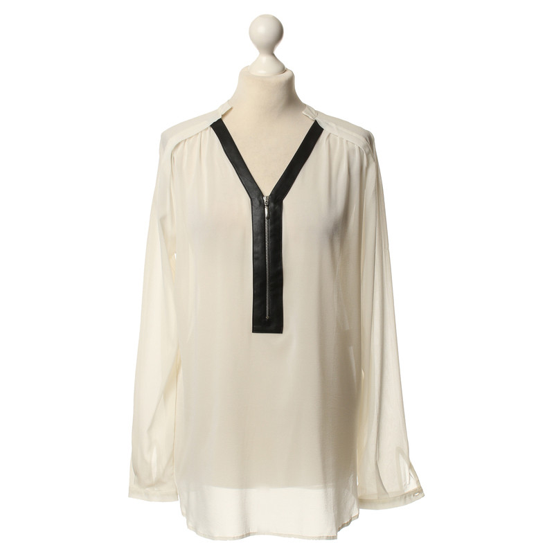 Other Designer Carell Thomas - blouse faux leather