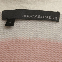360 Sweater Kaschmir-Strickjacke mit Streifenmuster