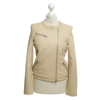 Closed Veste en cuir beige