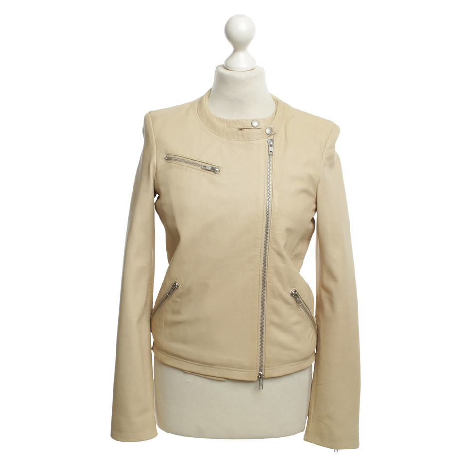 Closed Leather jacket in beige