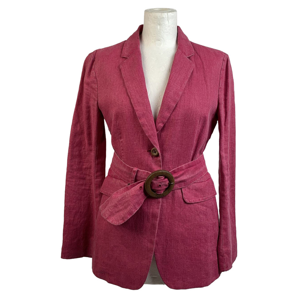 Prada Blazer aus Leinen in Rosa / Pink