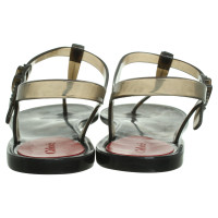 Chloé Flip Flops en noir