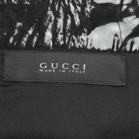 Gucci Rock aus Lackleder in Schwarz