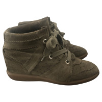 Isabel Marant Wedges Leather in Taupe