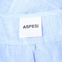 Aspesi Top Linen in Blue