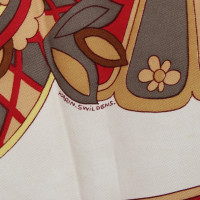 Hermès silk scarf "Cendrillon" with motif print
