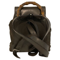 Gucci Bamboo Backpack aus Canvas in Braun