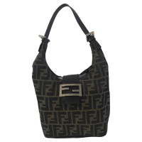 Fendi Schoudertas Canvas in Bruin