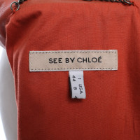 See By Chloé Jacke/Mantel aus Leder in Orange