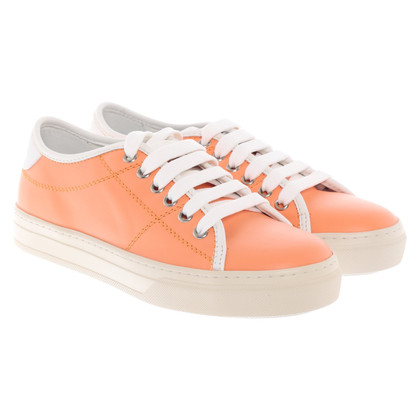 Tod's Sneakers Leer in Oranje