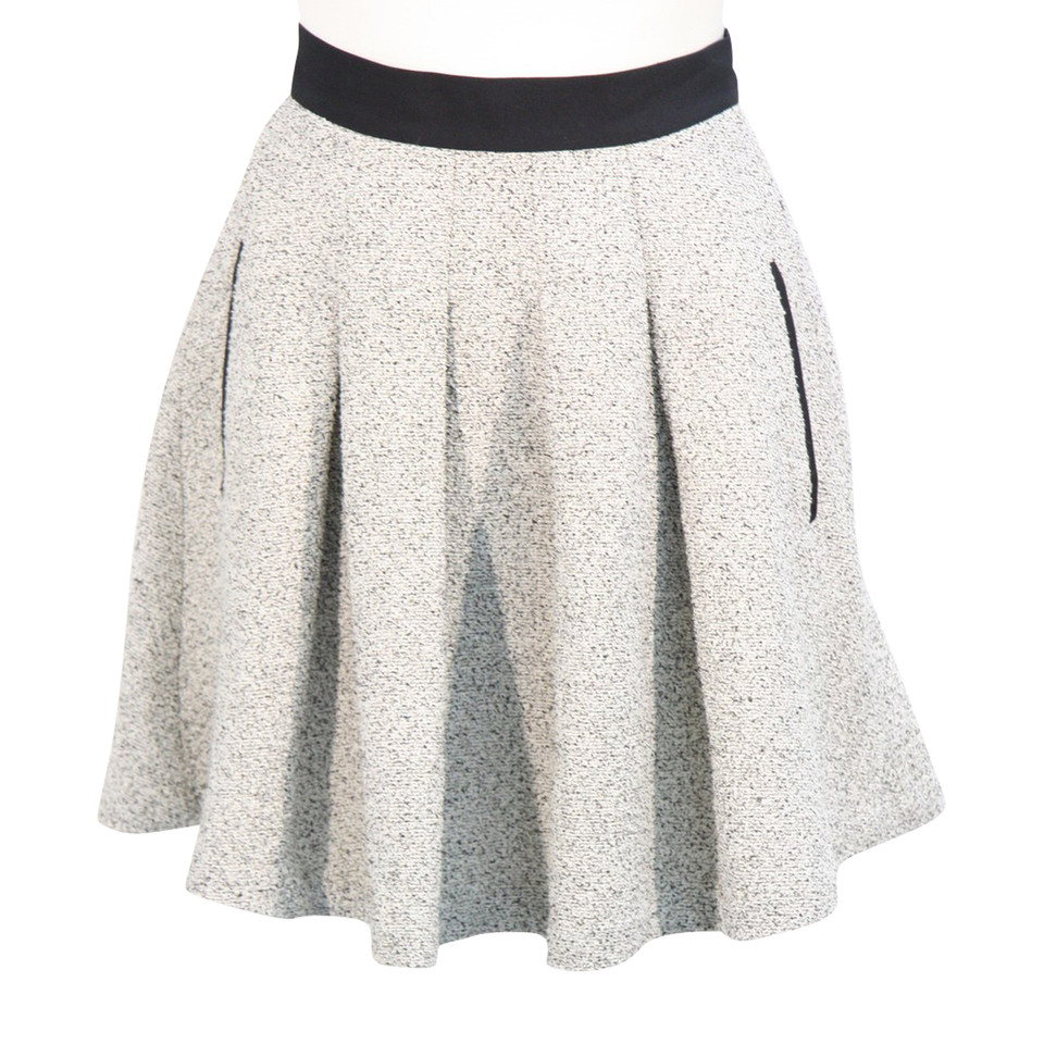 French Connection skirt in black and white