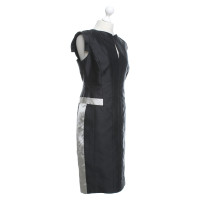 Amanda Wakeley zijden jurk in zwart / grijs
