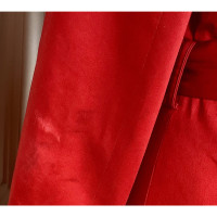 Max Mara Jacke/Mantel aus Baumwolle in Rot